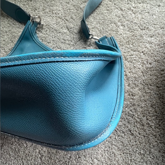 Hermes Evelyne Bag Blue Authentic - Picture 7 of 13